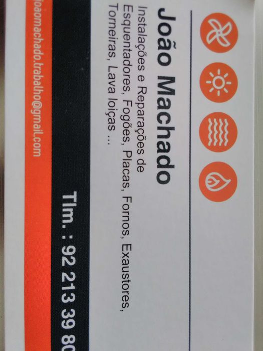 vários esquentadores e fogões