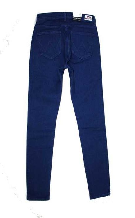 Damskie jeansy Wrangler High ciemne rurki nowe rozm. W28/L32