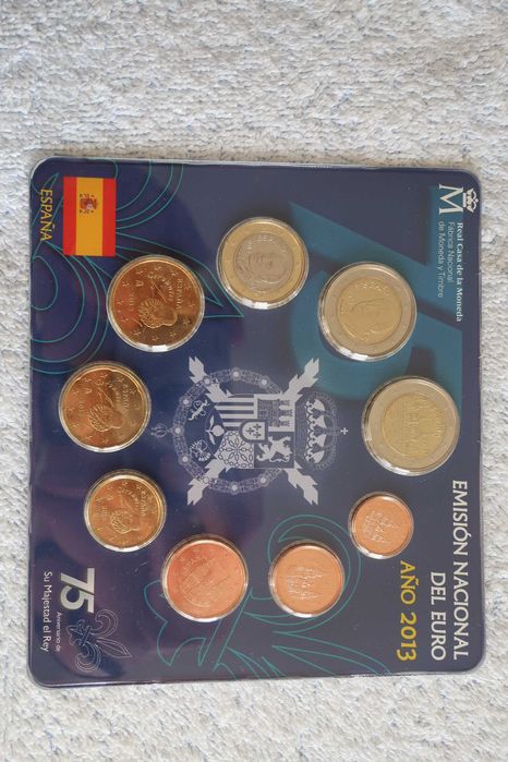 Carteira Moedas EURO Coins - ESPANHA (Vários Anos)