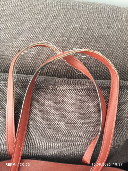 Torba shopper brązowa