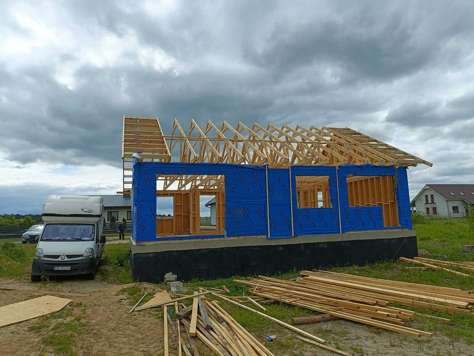 Wiązary dachowe , ,więźba dachowa ,dachy,konstrukcje drewniane, tartak