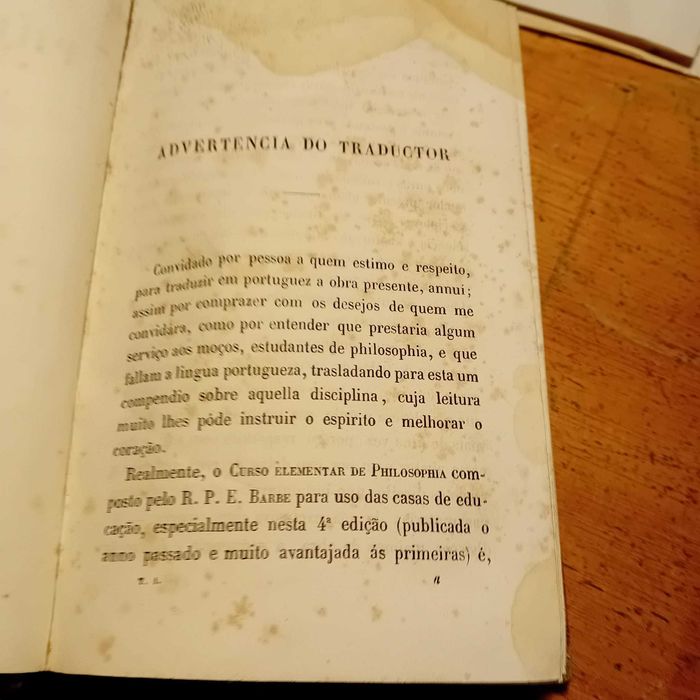 Barbe, Curso de Philosophia