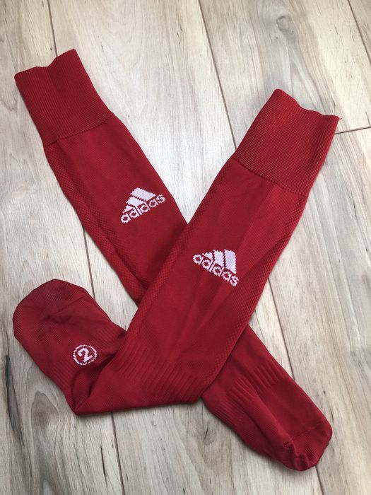Гетры, высокие носки ADIDAS красные футбольные боксерские