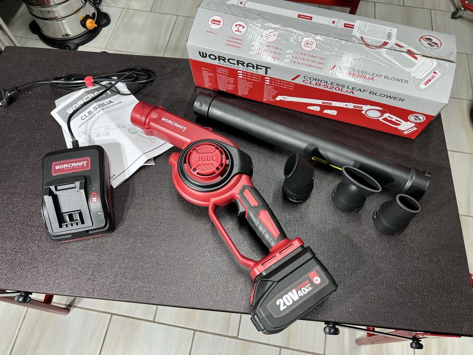 Аккумуляторный воздуходув WORCRAFT CLB-S20LiA (без АКБ и ЗУ)