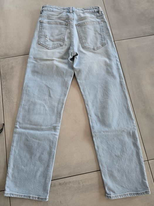 Jeansy H&M + t-shirt CK, r.152, XS, 34