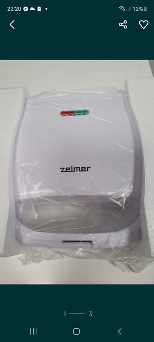 Opiekacz do kanapek Zelmer moc 7700. Nowy