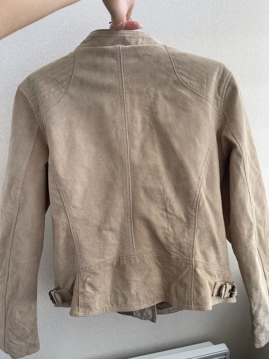 Шкіряна замшева куртка