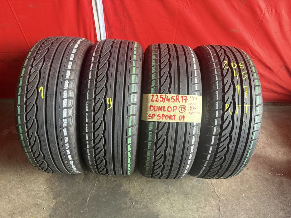 Pneus RFT 205/45/17 Dunlop Todos Iguais Impecaveid