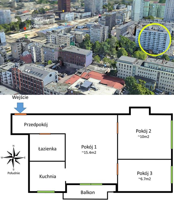 Wynajem mieszkania: Łódź, ścisłe centrum, 3 pokoje, 42 m², balkon, al. Kościuszki
