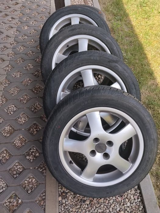 alufelgi 16  4x100 z oponami letnimi 5 sztuk