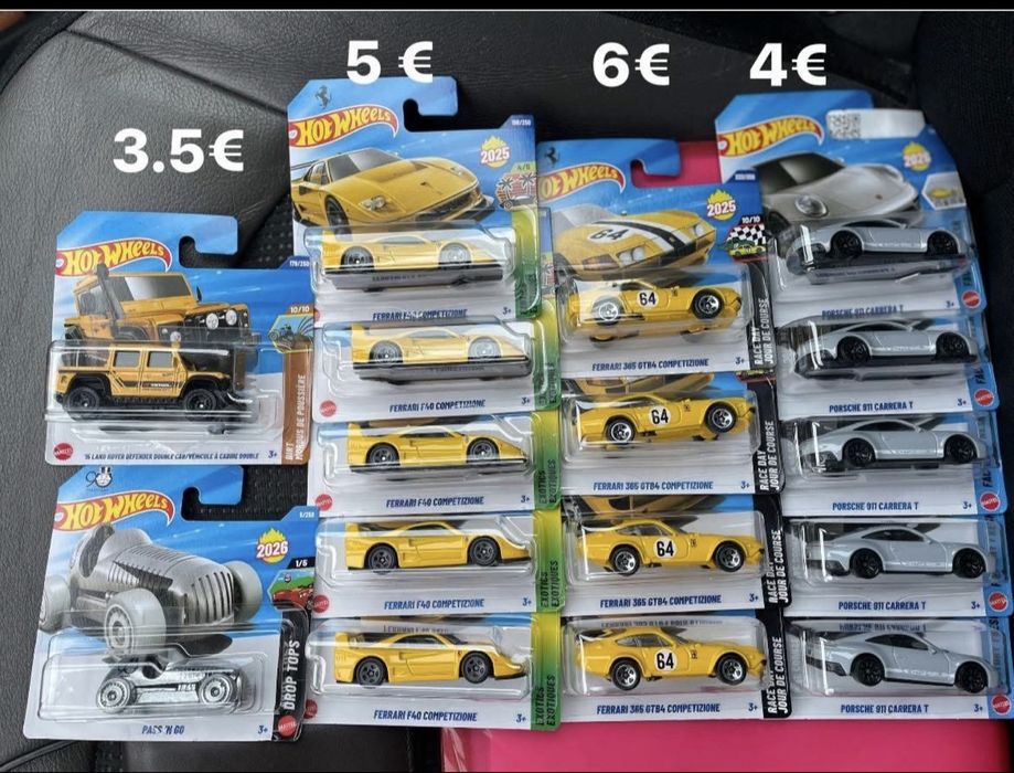 Hot wheels Ferrari Porche monopolio land rover