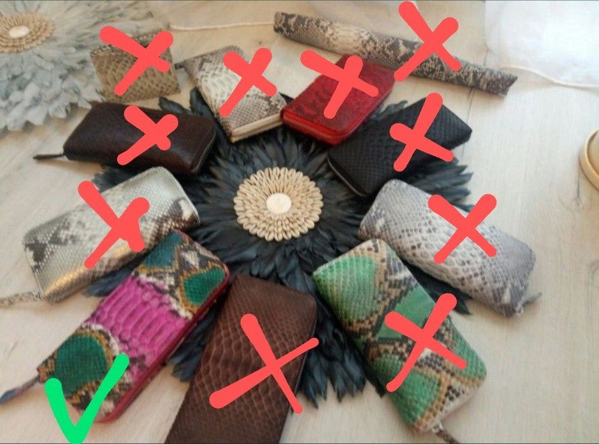 Кошельки из кожи питона