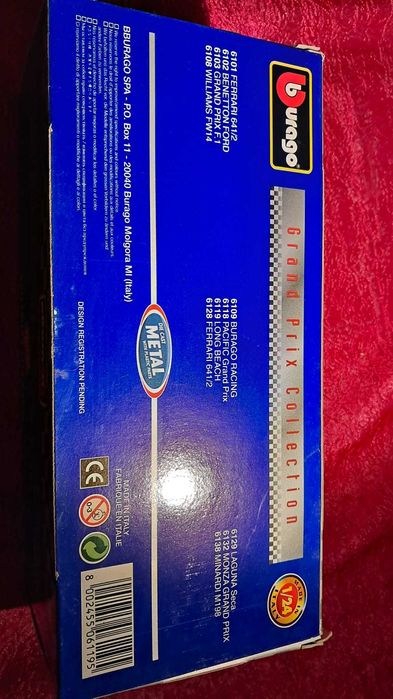 Carro Bburago 1:24 – Long Beach Grand Prix – Coleção – Made in Italy