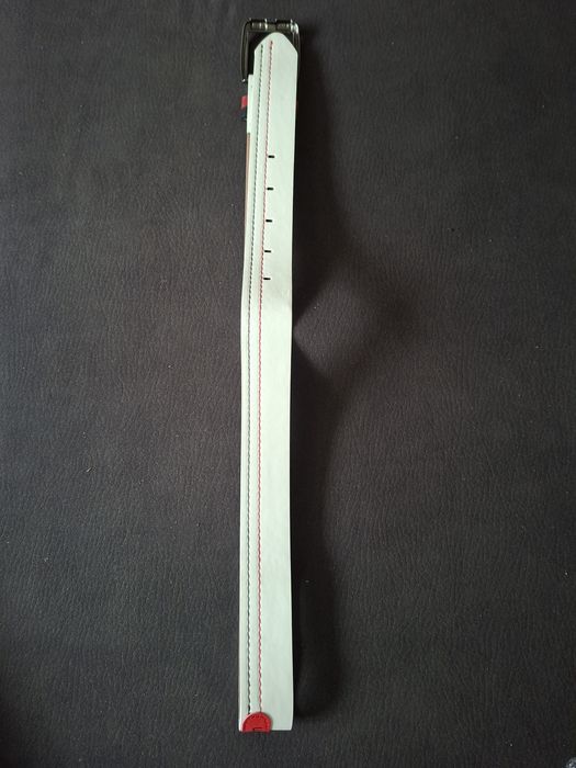 Pasek biały do spodni 110 cm
