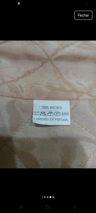 Casaco acolchoado com pelo sintetico