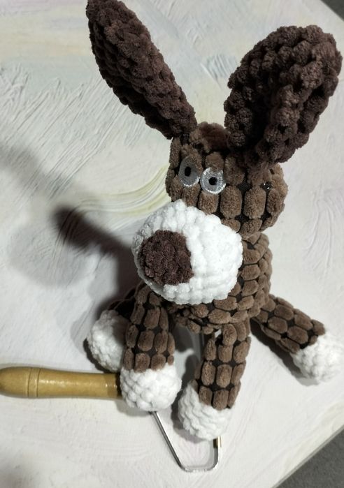 Комплект мʼяка іграшка для собак  у формі собаки +шкребок