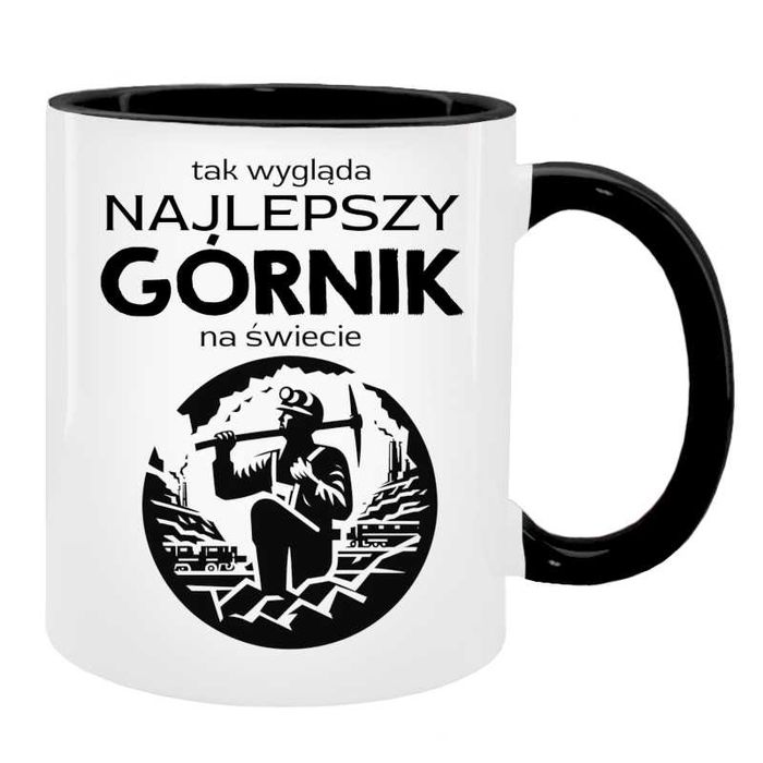 Kubek dla GÓRNIKA, Dzień Górnika, Barbórka, Prezent dla Górnika, 24h
