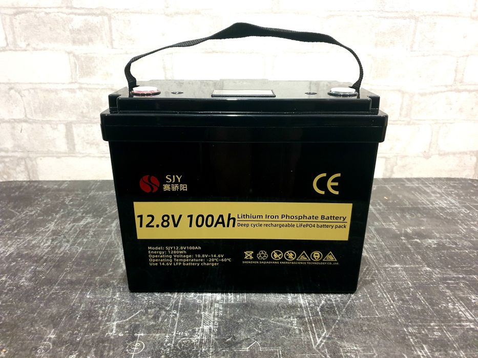 Акумулятор LiFePo4 (літій-залізо-фосфатний)SJY 12V  100Ah(1280Wh)