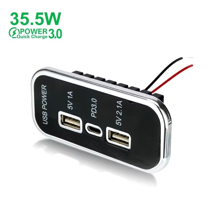 Автомобільний зарядний пристрій USB розетка