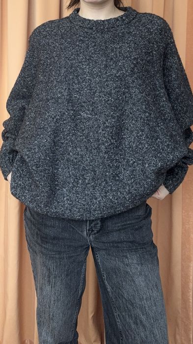 Обʼємний вовна/альпака/кашемір светр з кишенею Raey