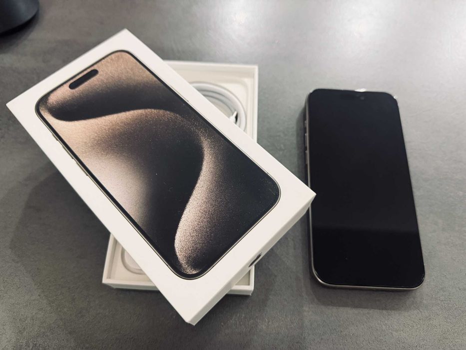 Iphone 15 pro 256 GB titanium stan perfekcyjny