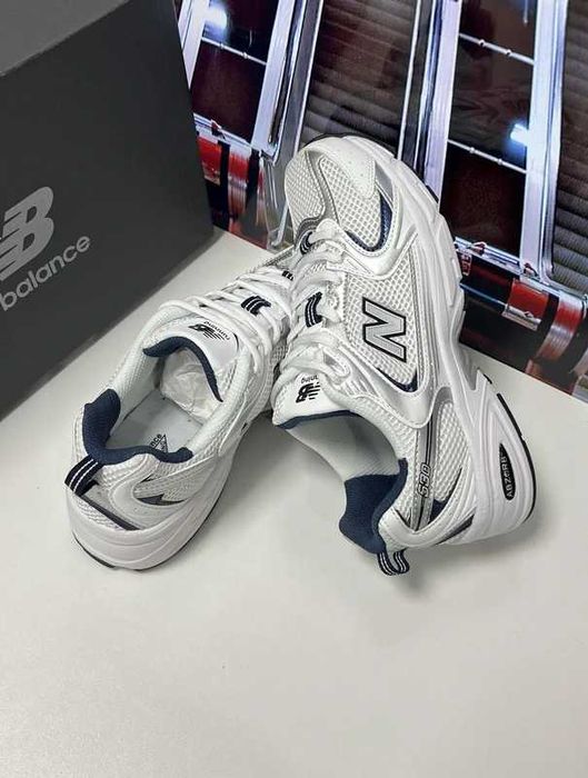 New Balance 530 White Silver Navy R.39