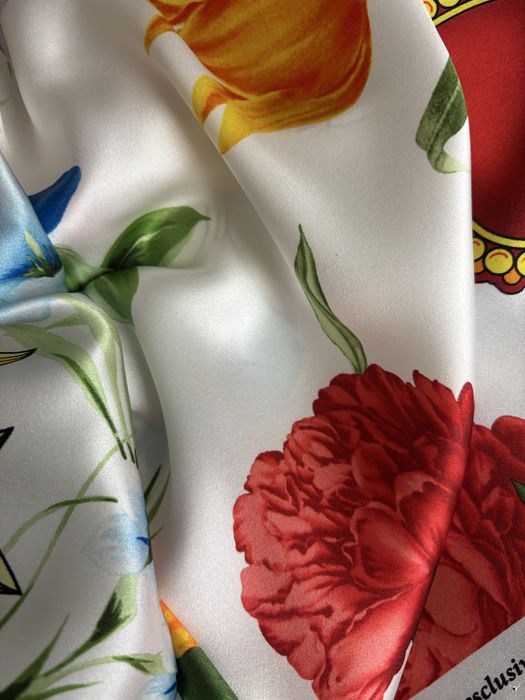 Відріз тканини 100% натуральний шовк атлас Італія