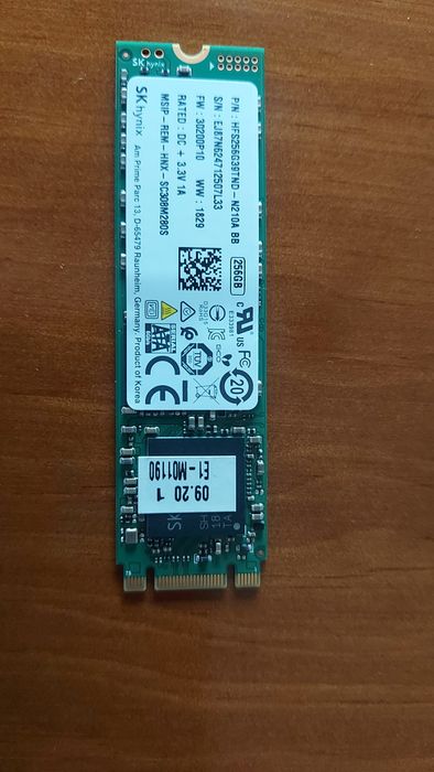 Hynix SSD M.2 2280 Sata III  256GB