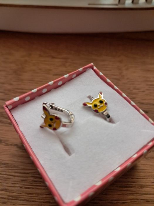 Kolczyki dla dziewczynki srebne