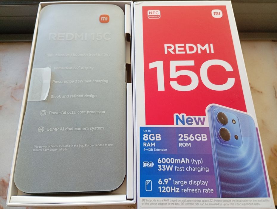 Xiaomi Redmi 15C 256GB Preto em Perfeito Estado, na Caixa com Garantia
