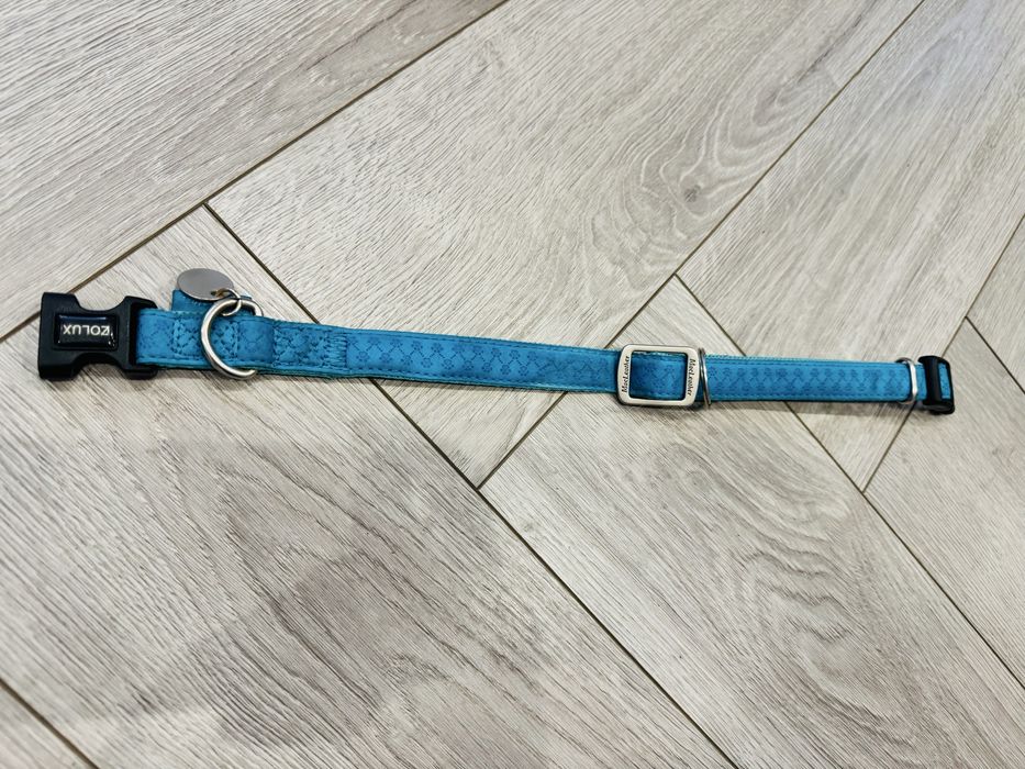 Obroża regulowana turkusowa Mac Leather Zolux L