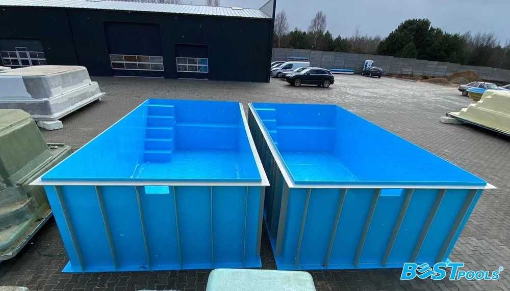 Polipropylenowy basen ogrodowy FLORES 13.0x4.0x1.5m
