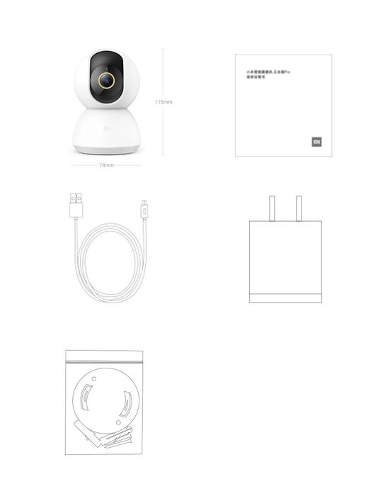 камера Xiaomi Mijia Smart ip Camera 2K MJSXJ09CM mi home 360° няня