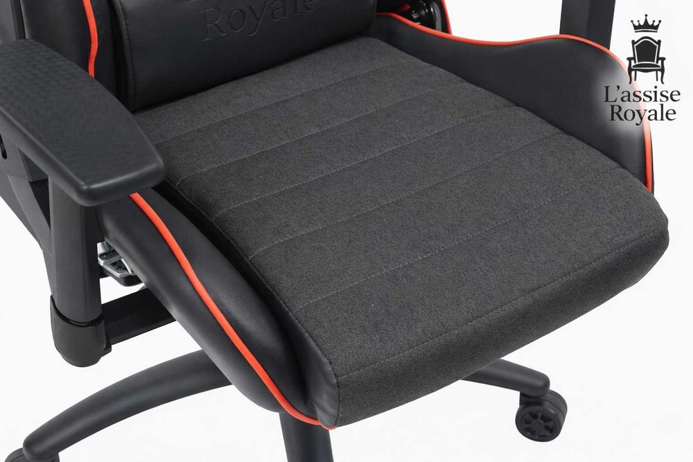 Fotel Gamingowy Obrotowy Biurowy Ergonomiczny Krzesło Gracza Materiał