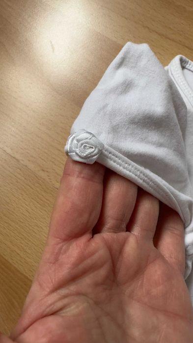 Białe body na balet strój na balet rozmiar 98-104cm