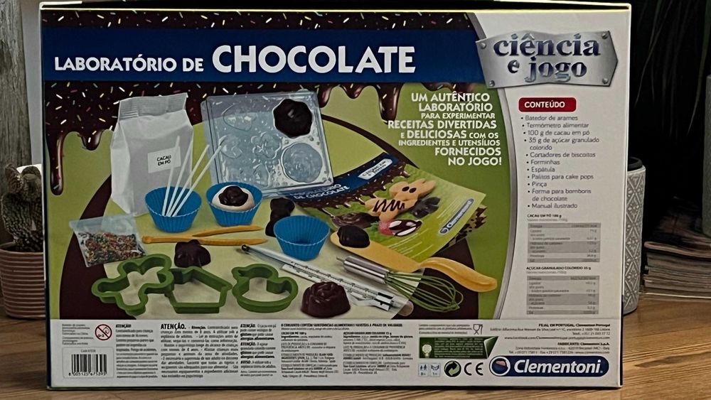 Jogo didático de ciência : Laboratório do Chocolate : Clementoni
