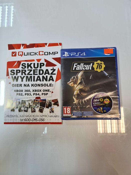 Gra Playstation 4 PS4 NOWA Fallout 76 Gwarancja 1 rok QUICK-COMP