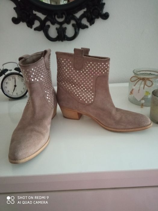 Botki zamsz Zara 39 Warszawa Mokotów