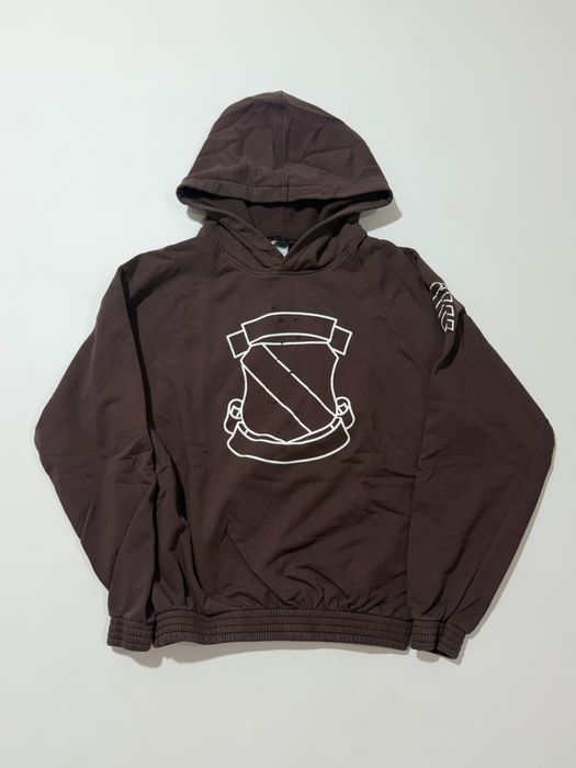 худи Number Nine Shield Brown Hoodie
