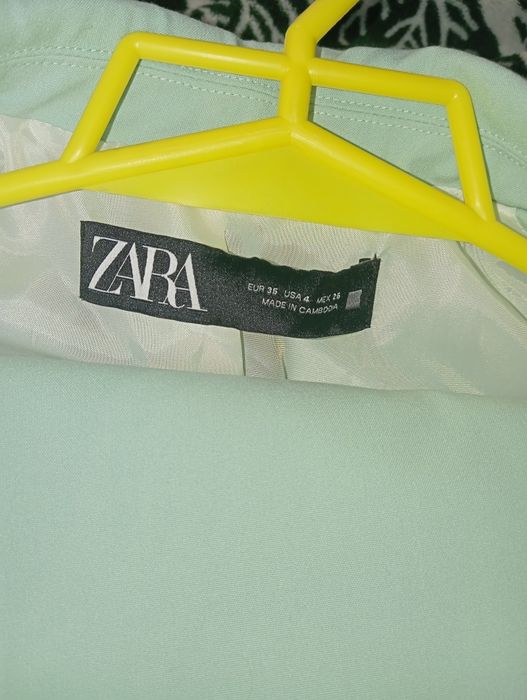Garnitur damski Zara miętowy XS