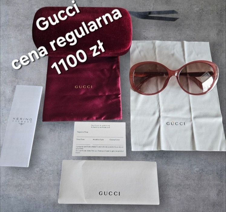 Brązowe okulary Gucci