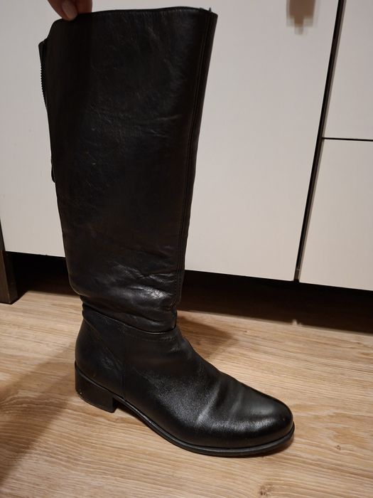 Lasocki buty skórzane zimowe długie r. 40