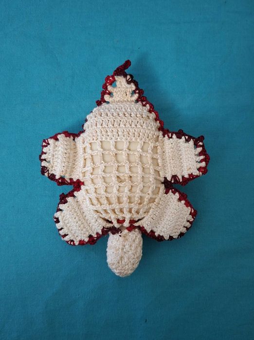 Tartaruga de Crochet para sabonete, vintage