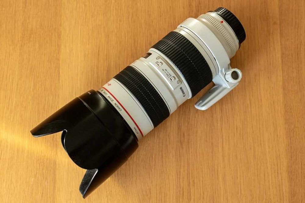Canon EF 70-200mm f/2.8L USM + Hoya + etui + pudełko