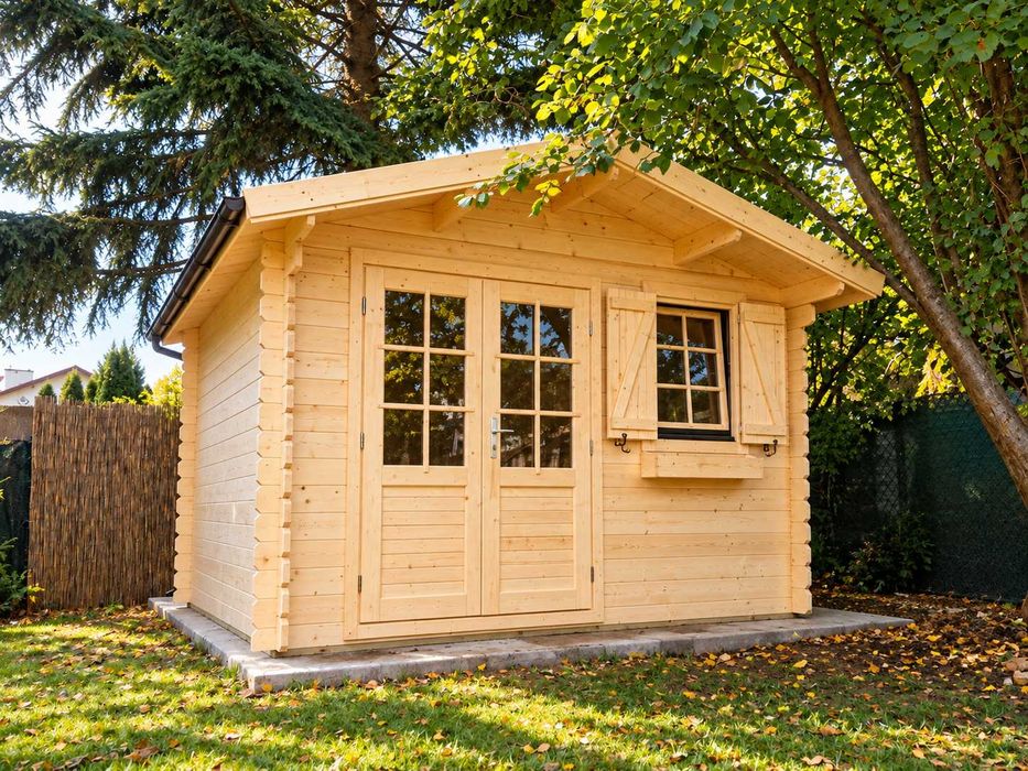 Domek drewniany ogrodowy magazynek 3.5x2.5m 34mm szopa na narzędzia