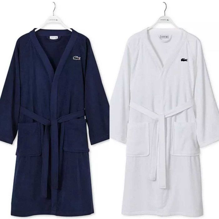 Халат банний Lacoste Home Logo Patch 100 Cotton Pique Bath Robe унісекс