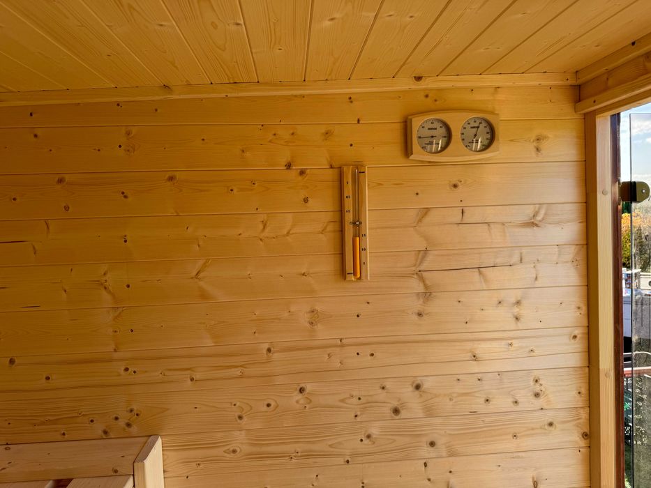 SAUNA OGRODOWA  piec na drewno , model s 3-5 osób montaż cały kraj
