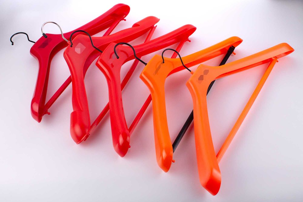 Wieszaki z poprzeczką belką na ubrania odzież spodnie mix 5 szt.