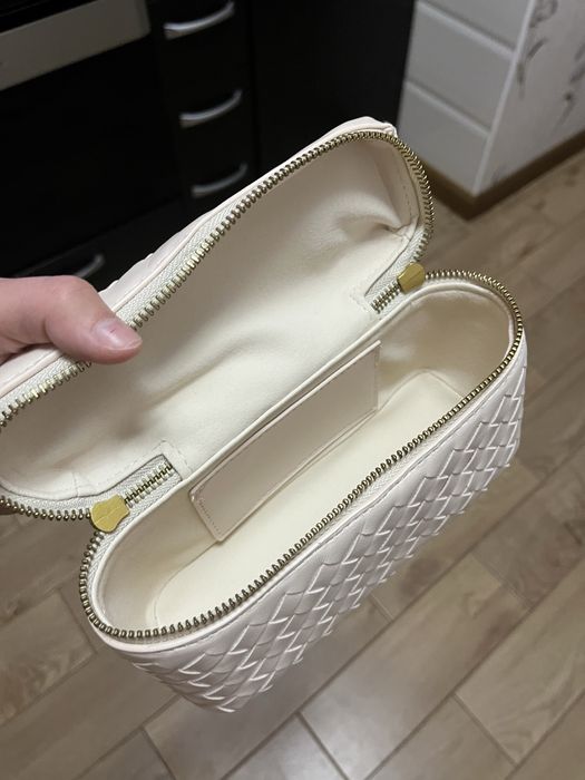 Сумка bottega, молочна
