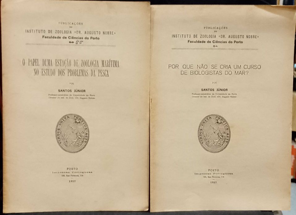 Santos Júnior Zoologia Marítima / Biologistas do Mar 1957